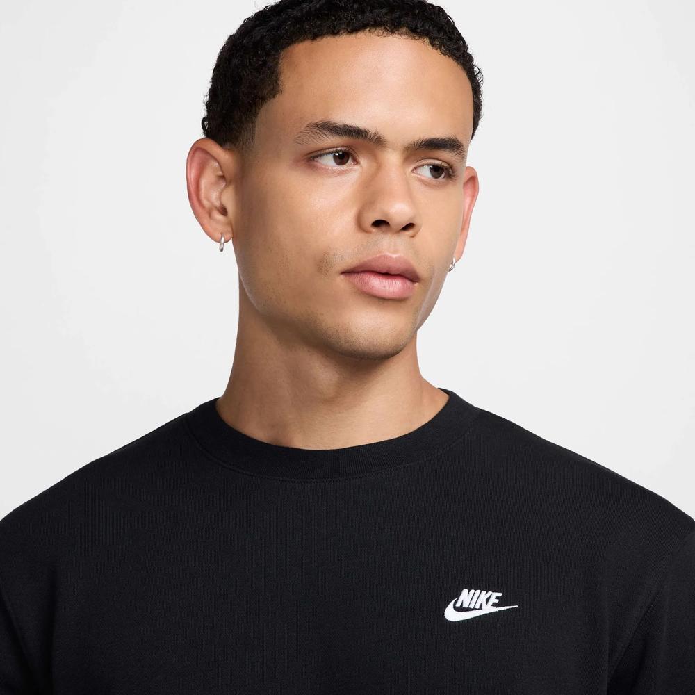 Pánská mikina Nike Club French Terry Crew FN3888-010 - černé