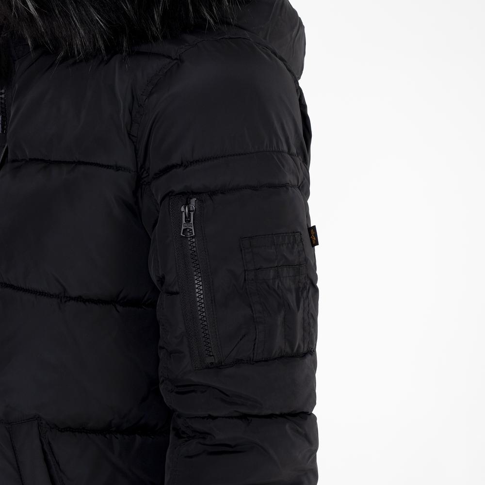 Bunda Alpha Industries Hooded Puffer Alpha 10800403 - černé