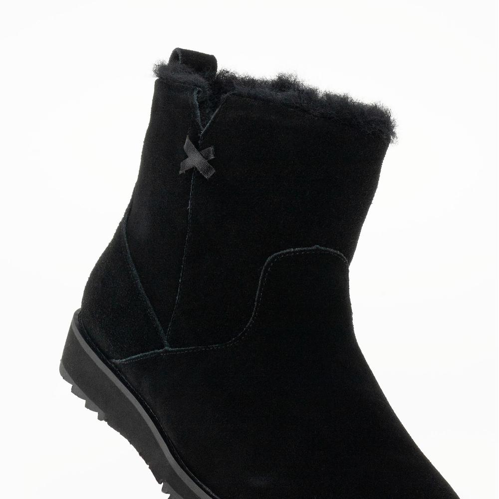 Boty Emu Australia Beach Mini 2.0 Deluxe Wool Boot W13012BLAK - černé