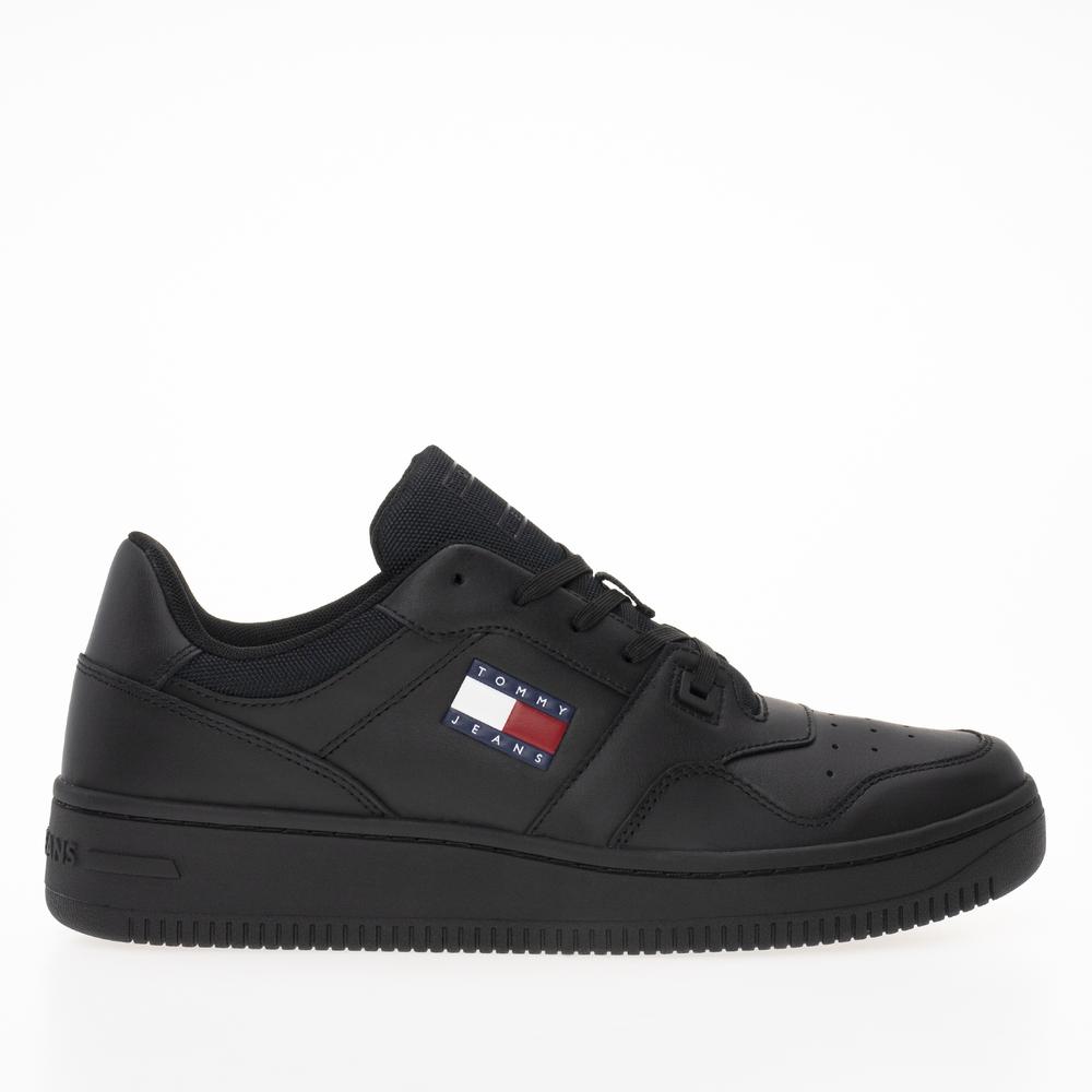 Boty Tommy Jeans TJM Retro Basket Ess EM0EM01395-BDS - černé