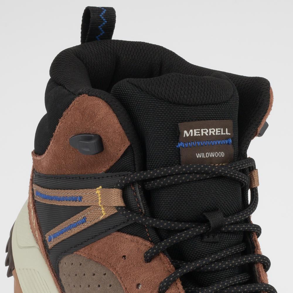 Boty Merrell Wildwood Sneaker Boot Mid WP J067299 - hnědé