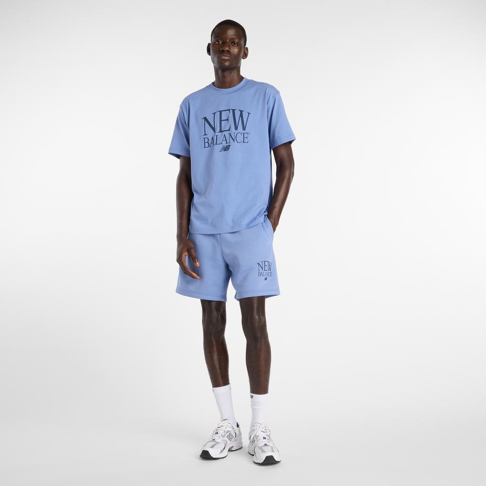 Pánské tričko New Balance MT61X6EQAA3 - modré