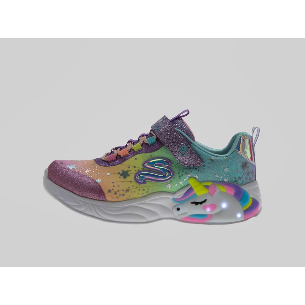 Boty Skechers S Lights Unicorn Dreams 302311LPRMT - různobarevné