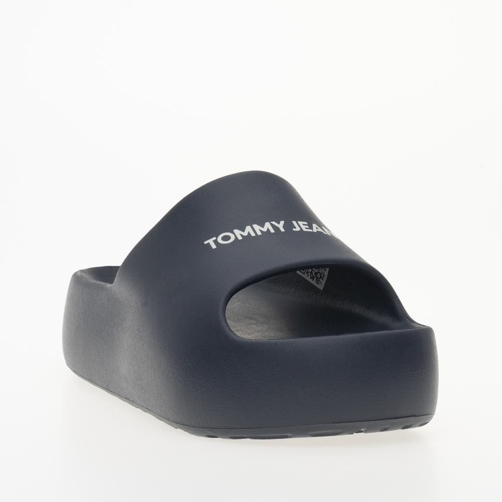 Žabky Tommy Jeans Chunky Flatform Pool Slides EN0EN02454-C1G - tmavě modrě
