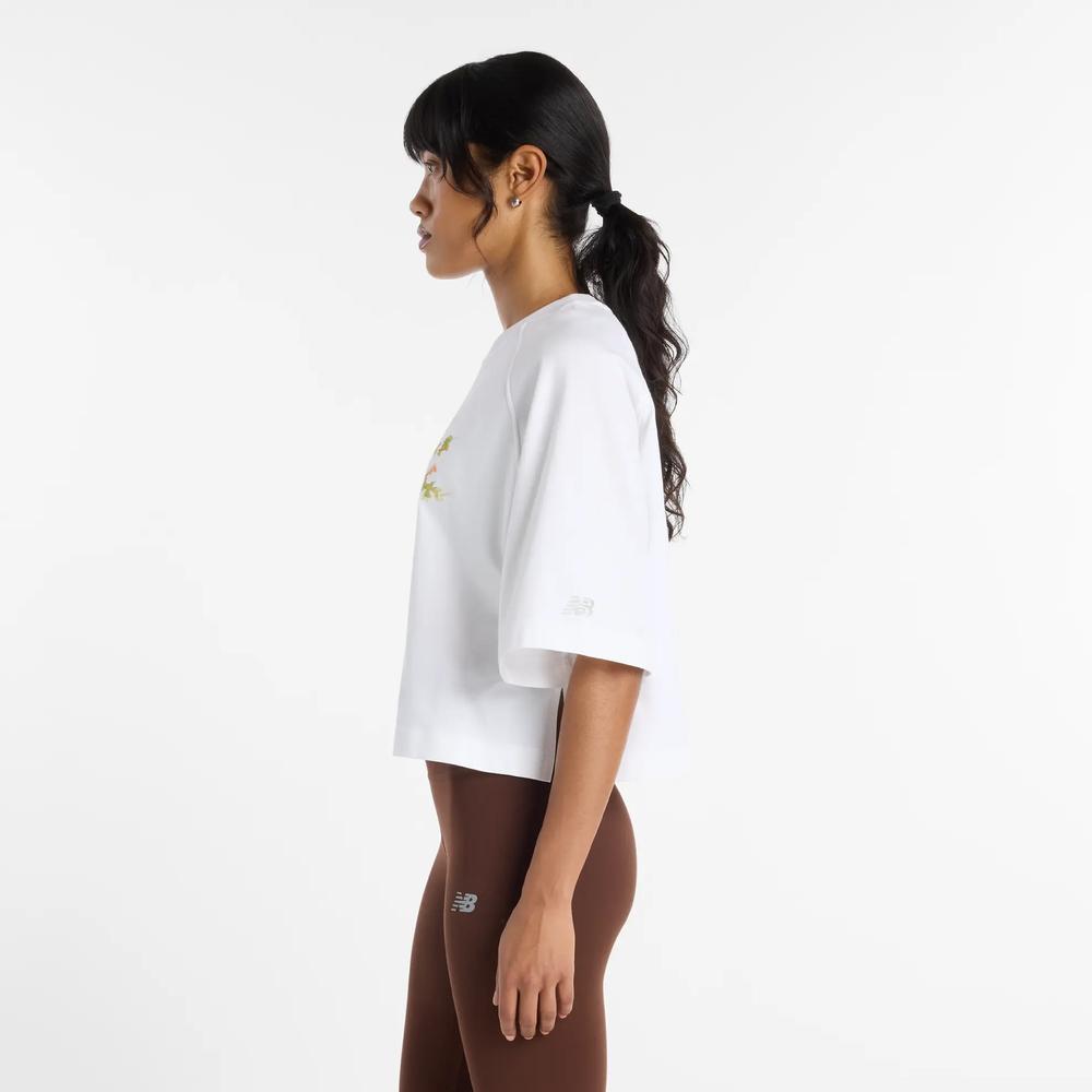 Dámské tričko New Balance WT61371RWT - bílé