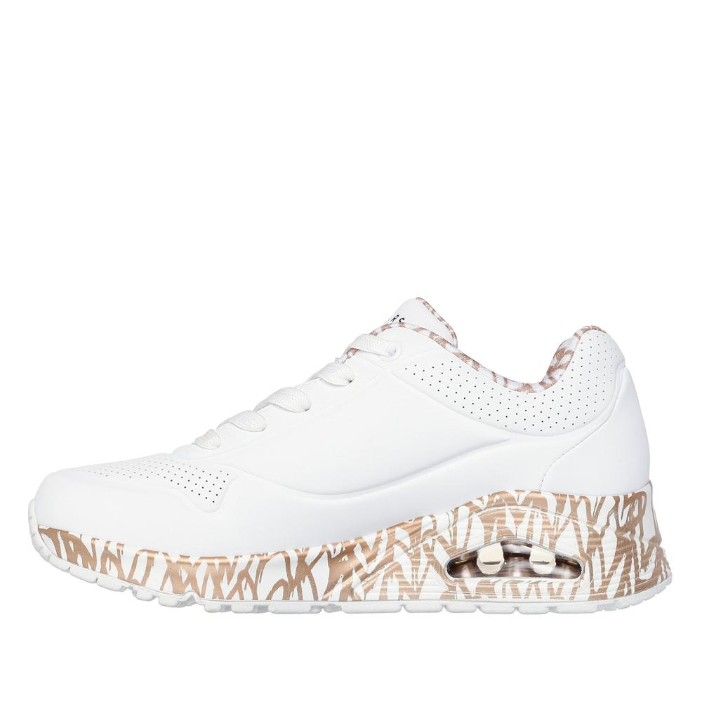 Boty Skechers x JGoldcrown Uno Loving Love 155506WTRG - bílé