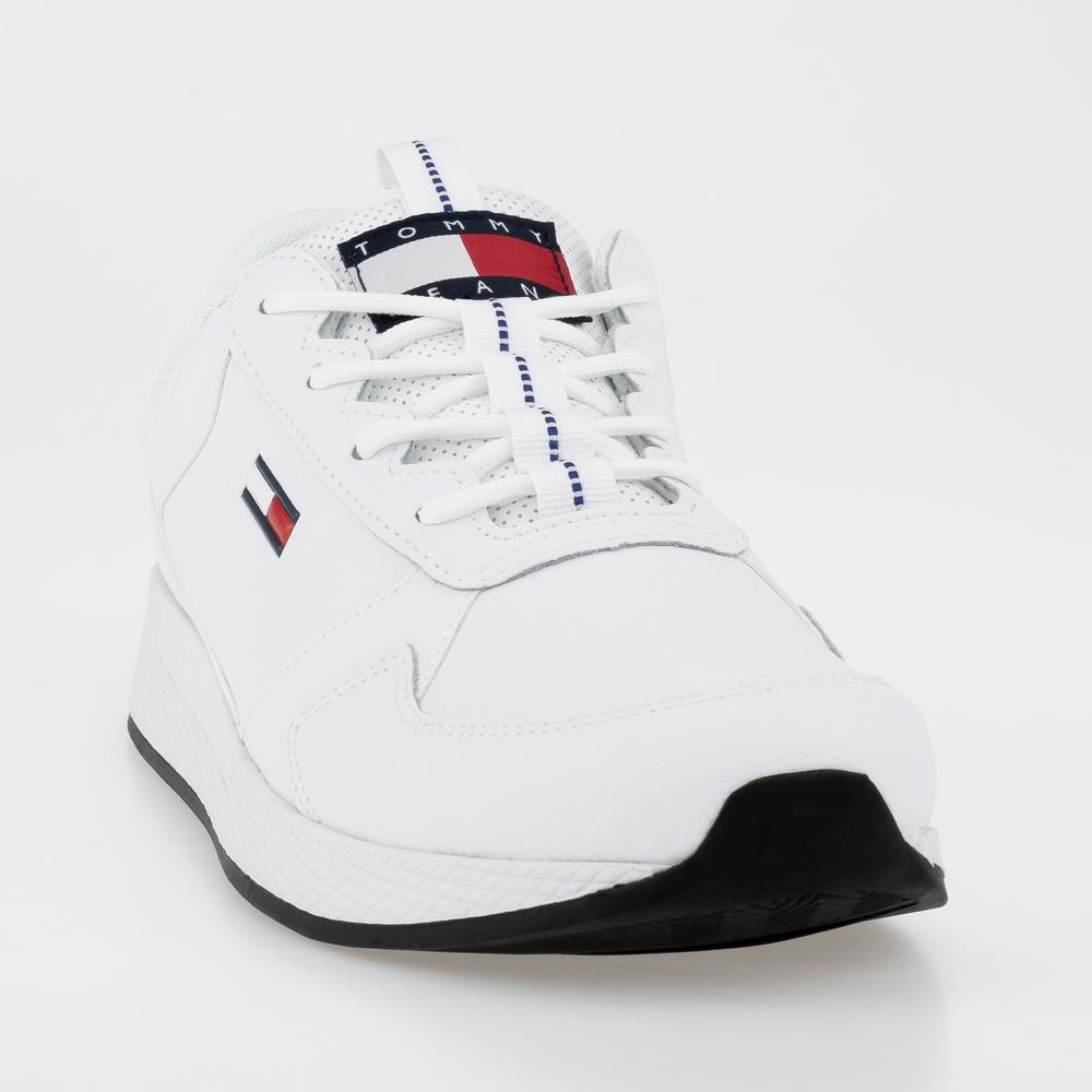 Boty Tommy Jeans Flexi Runner EM0EM01080-YBR - bílé