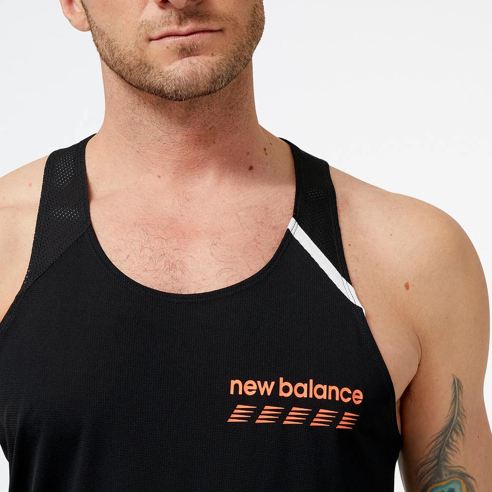 Pánské tričko New Balance MT31240BK - černé