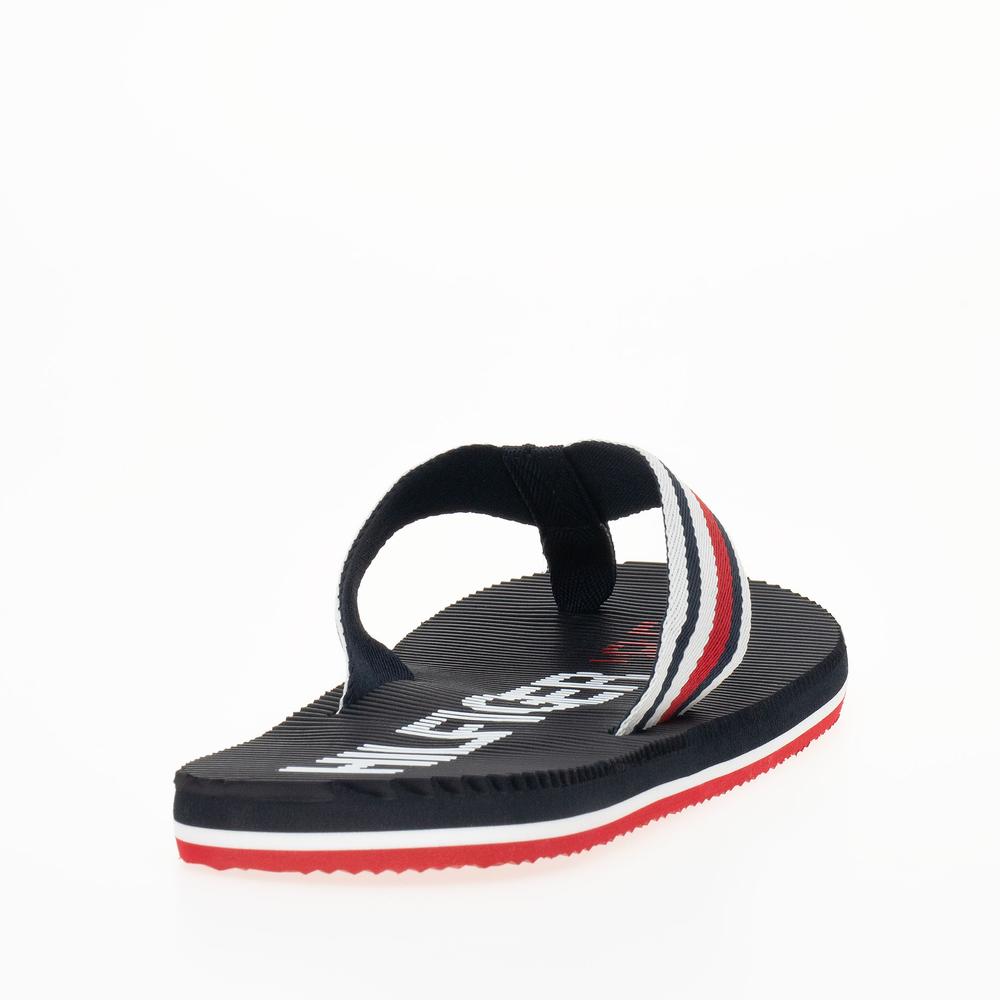 Žabky Tommy Hilfiger Massage Footbed Oly Beach Sandal FM0FM05025-DW5 - tmavě modrě