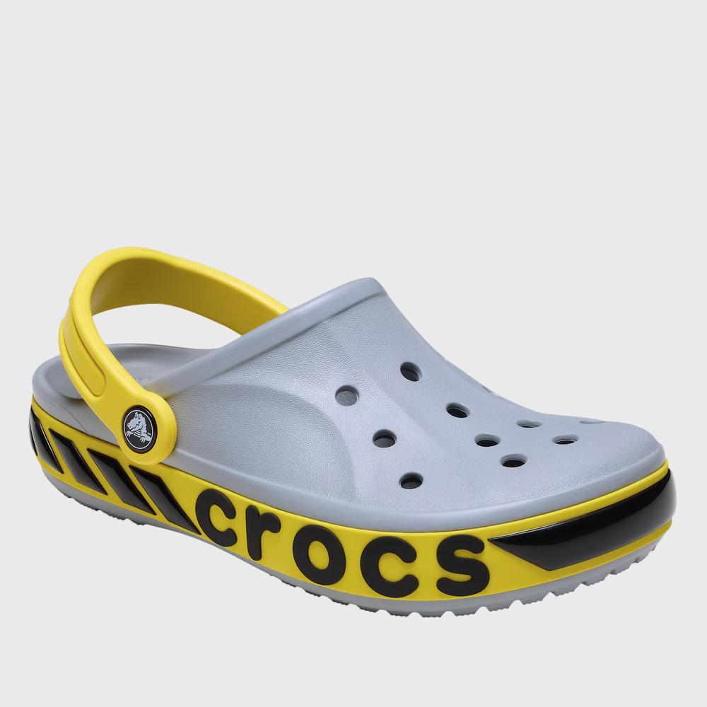 Žabky Crocs Bayaband Racer Band Clog 211182-007 - šedivé