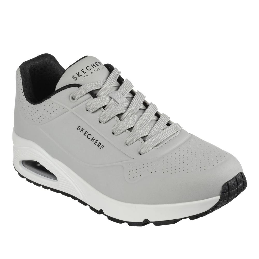 Boty Skechers Uno Stand on Air 52458LGBK - šedivé