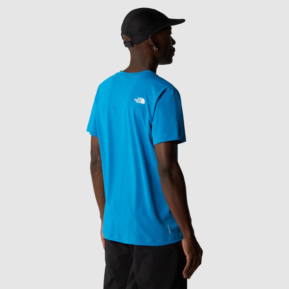 Tričko The North Face Lightning Alpine 0A87H7RI31 - modré