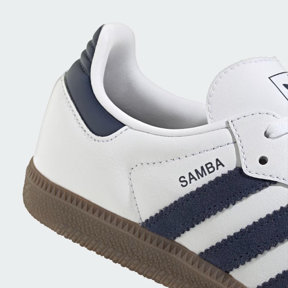Dětské boty adidas Originals Samba OG J KK3557 - bílé