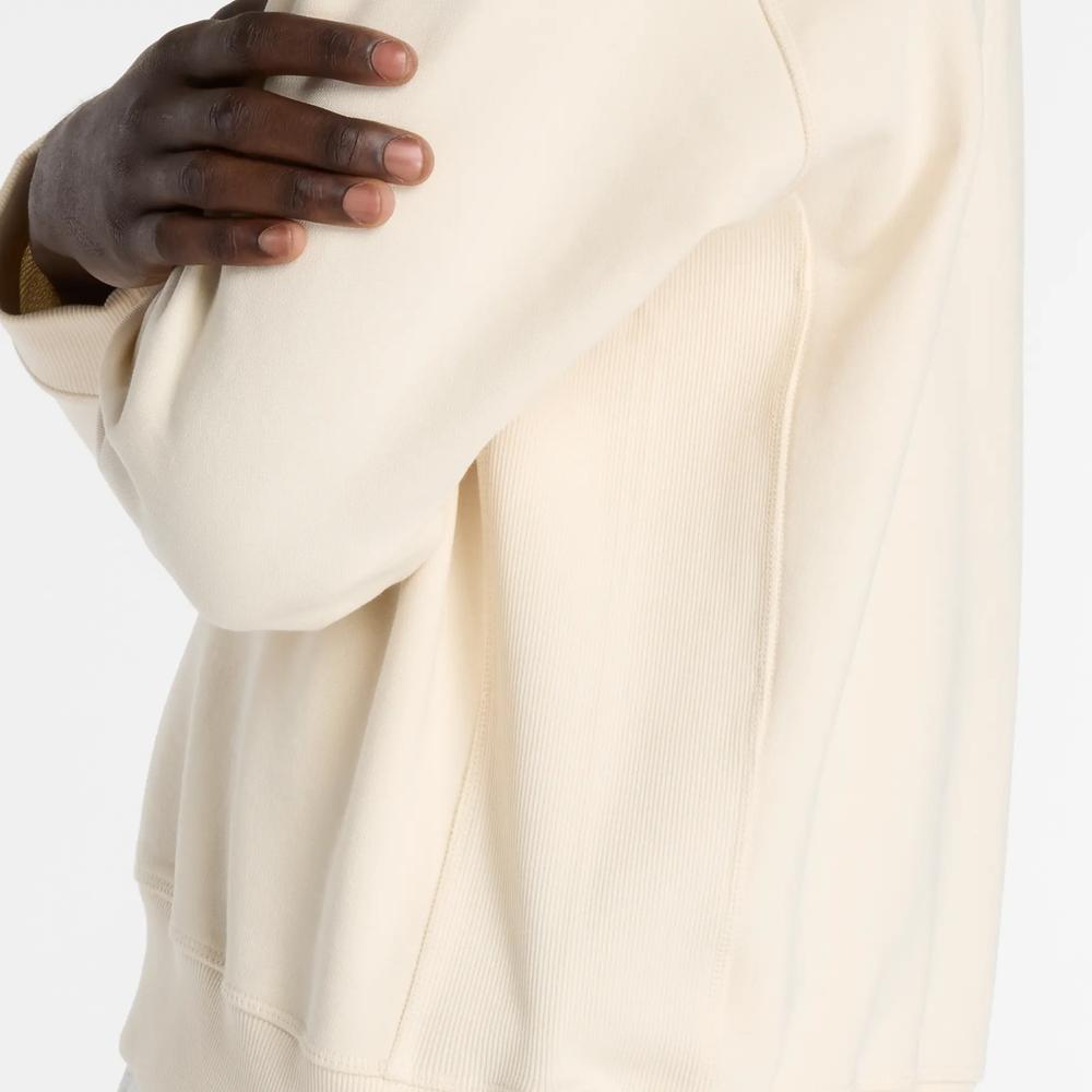 Pánská mikina New Balance MT41506PEF - béžové